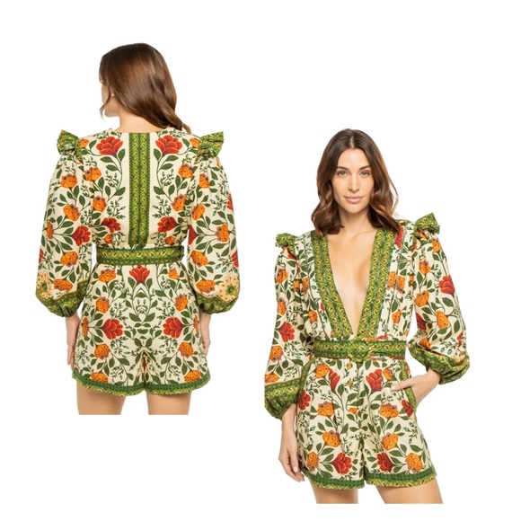 FARM Rio | Pants & Jumpsuits | Farm Rio Sand Garden Tapestry Organic ...